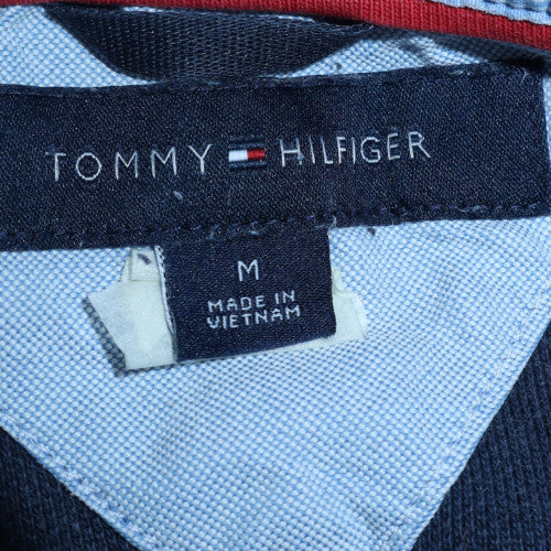Tommy Hilfiger Men's Blue Cotton Short Sleeve Polo Shirt M