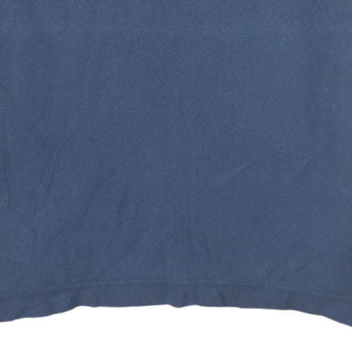 Tommy Hilfiger Men's Blue Cotton Short Sleeve Polo Shirt M