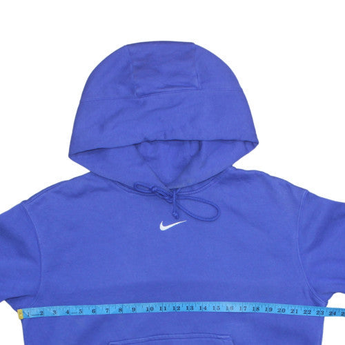 Nike Men's Blue XS Pullover Hoodie Cotton Blend Logo Sweatshirt