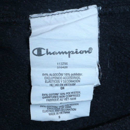 Champion Men's Black Small Pullover Sweatshirt Embroidered Logo