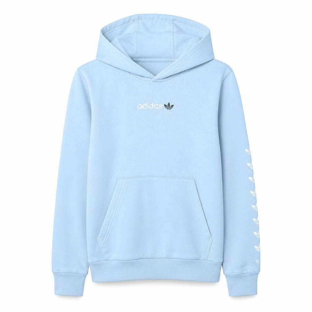 Adidas Girls Blue Pullover Hoodie 13-14 Years Hooded Sweatshirt