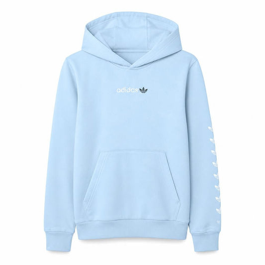 Adidas Girls Blue Pullover Hoodie 13-14 Years Hooded Sweatshirt