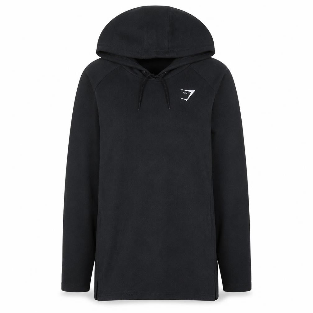 Gymshark Men's Black Slim Fit Pullover Hoodie Small