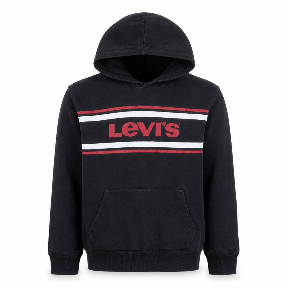 Levi's Men's Black Pullover Hoodie Medium Logo Graphic Sweatshirt