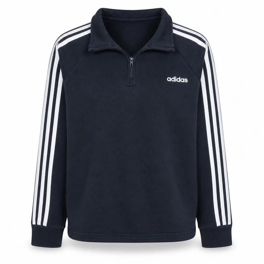 Adidas Women's Black 1/4 Zip Long Sleeve Sweatshirt Size M