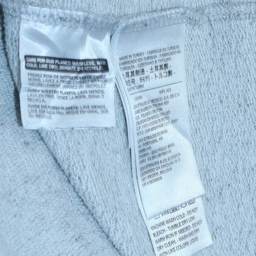 Levi's Men's Grey Pullover Hoodie L Fleece Logo Classic