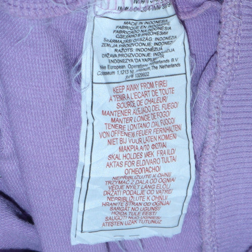 Nike Womens Lilac Full Zip Hoodie XL Cotton Blend Casual