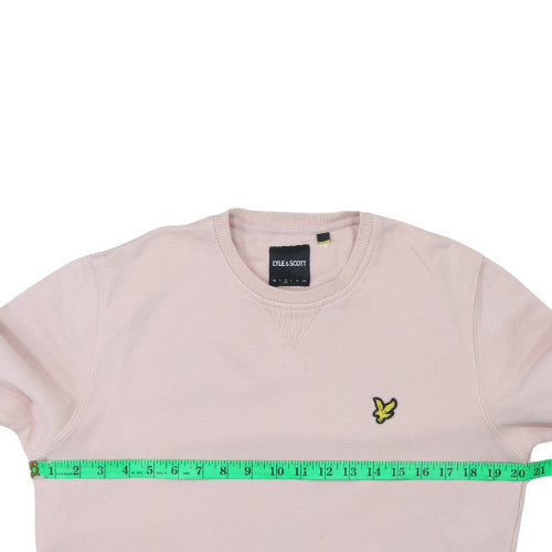 Lyle & Scott Men's Pink Cotton Crew Neck Pullover Sweatshirt L