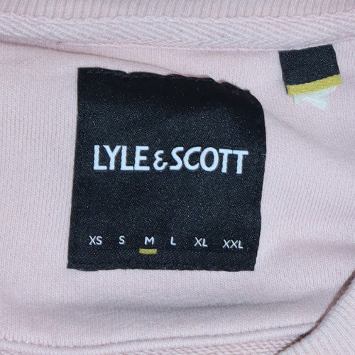 Lyle & Scott Men's Pink Cotton Crew Neck Pullover Sweatshirt L