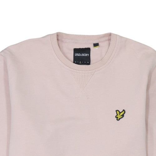 Lyle & Scott Men's Pink Cotton Crew Neck Pullover Sweatshirt L