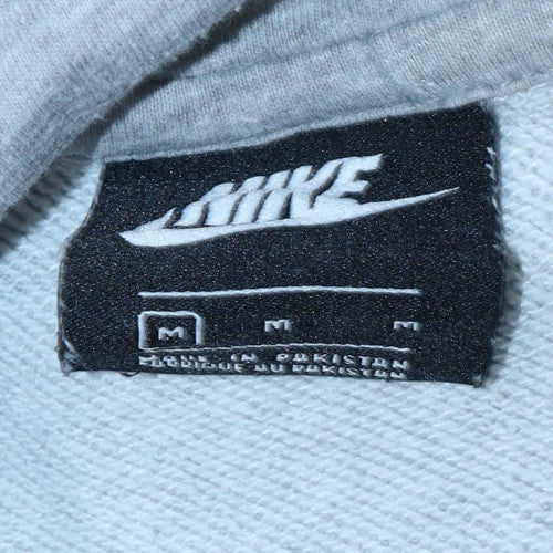 Nike Men's Grey Pullover Hoodie M Regular Fit Sportswear