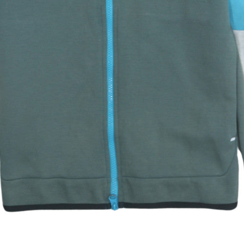Nike Men's Blue Full Zip Hoodie S Sportswear Cotton Blend