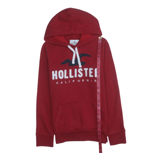Hollister Men's Red Hoodie XS Pullover Hooded Sweatshirt