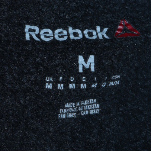 Reebok Mens Black M Pullover Crew Neck Logo Sweatshirt
