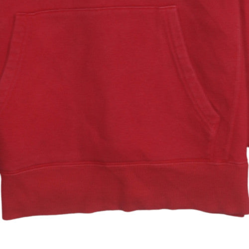 FILA Men's Red Pullover Hoodie Size S Regular Fit Fleece Sweatshirt