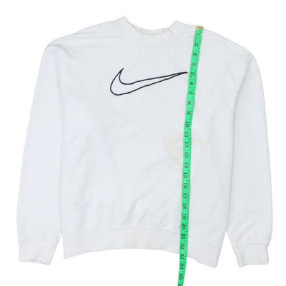 Nike Men's White Small Pullover Crew Neck Sweatshirt