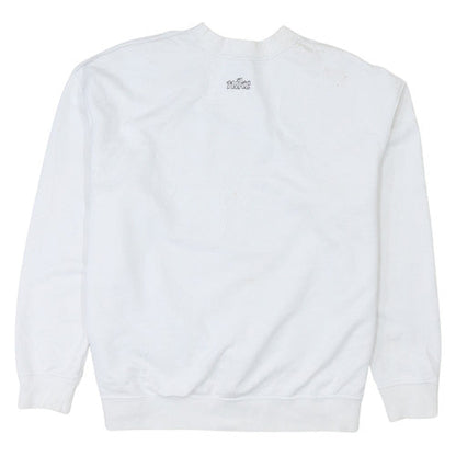 Nike Men's White Small Pullover Crew Neck Sweatshirt