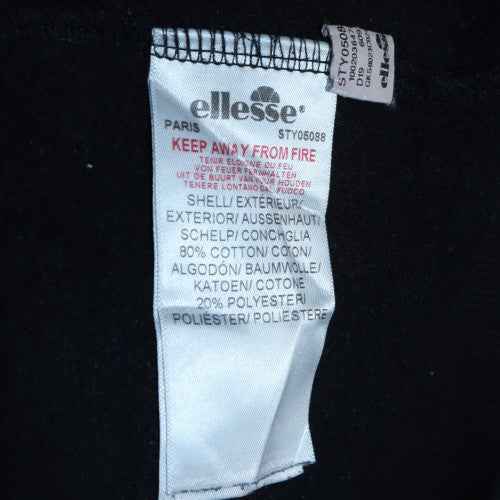 Ellesse Womens Black Crew Neck Pullover Sweatshirt UK 10