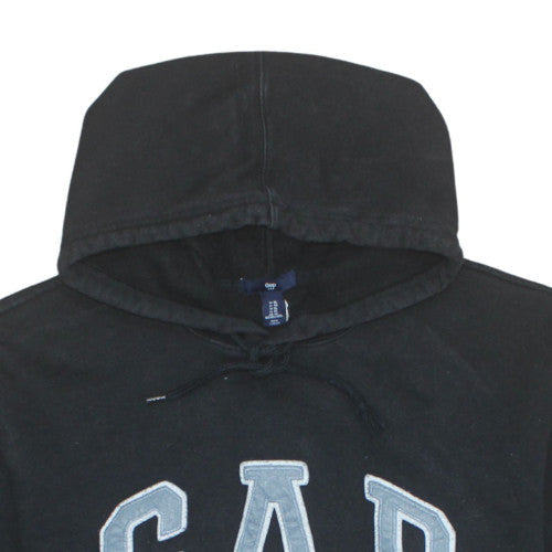 GAP Men's Black XL Pullover Hoodie Classic Logo Fleece Cotton Blend