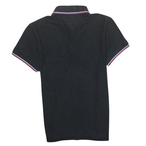 Tommy Hilfiger Men's Black Regular Fit Cotton Polo Shirt M