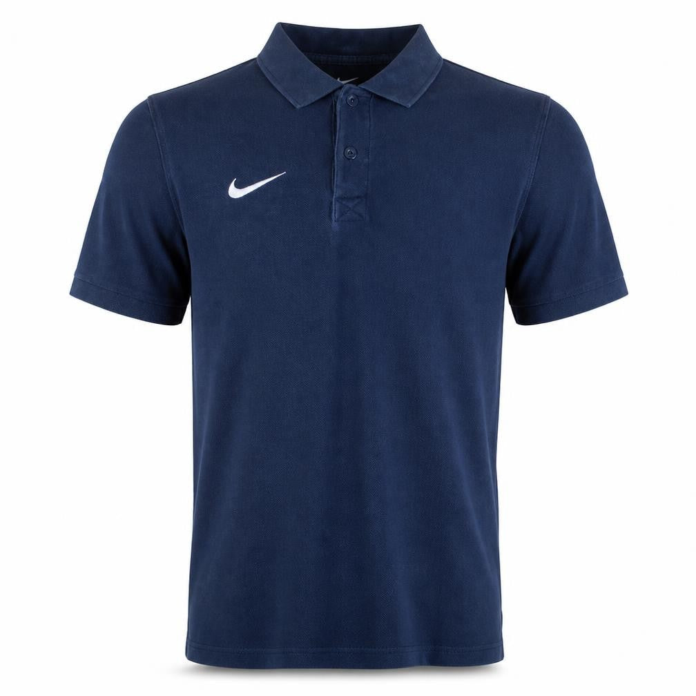 Nike Men's Navy Blue Short Sleeve Polo Shirt Size M 100% Cotton
