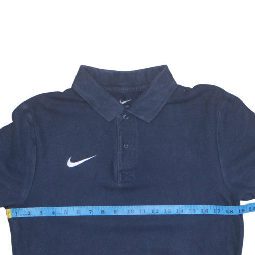Nike Men's Navy Blue Short Sleeve Polo Shirt Size M 100% Cotton