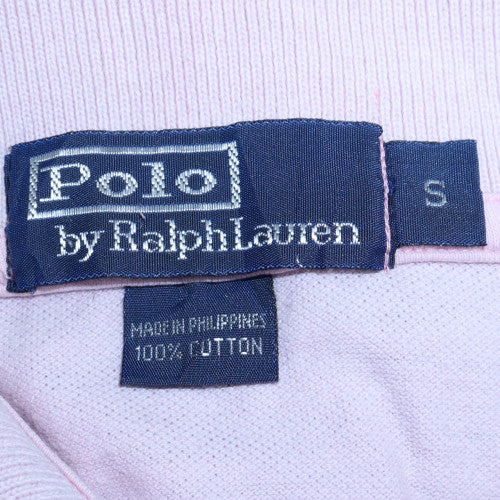 Ralph Lauren Men's Pink Cotton Polo Shirt Size S Preppy Style