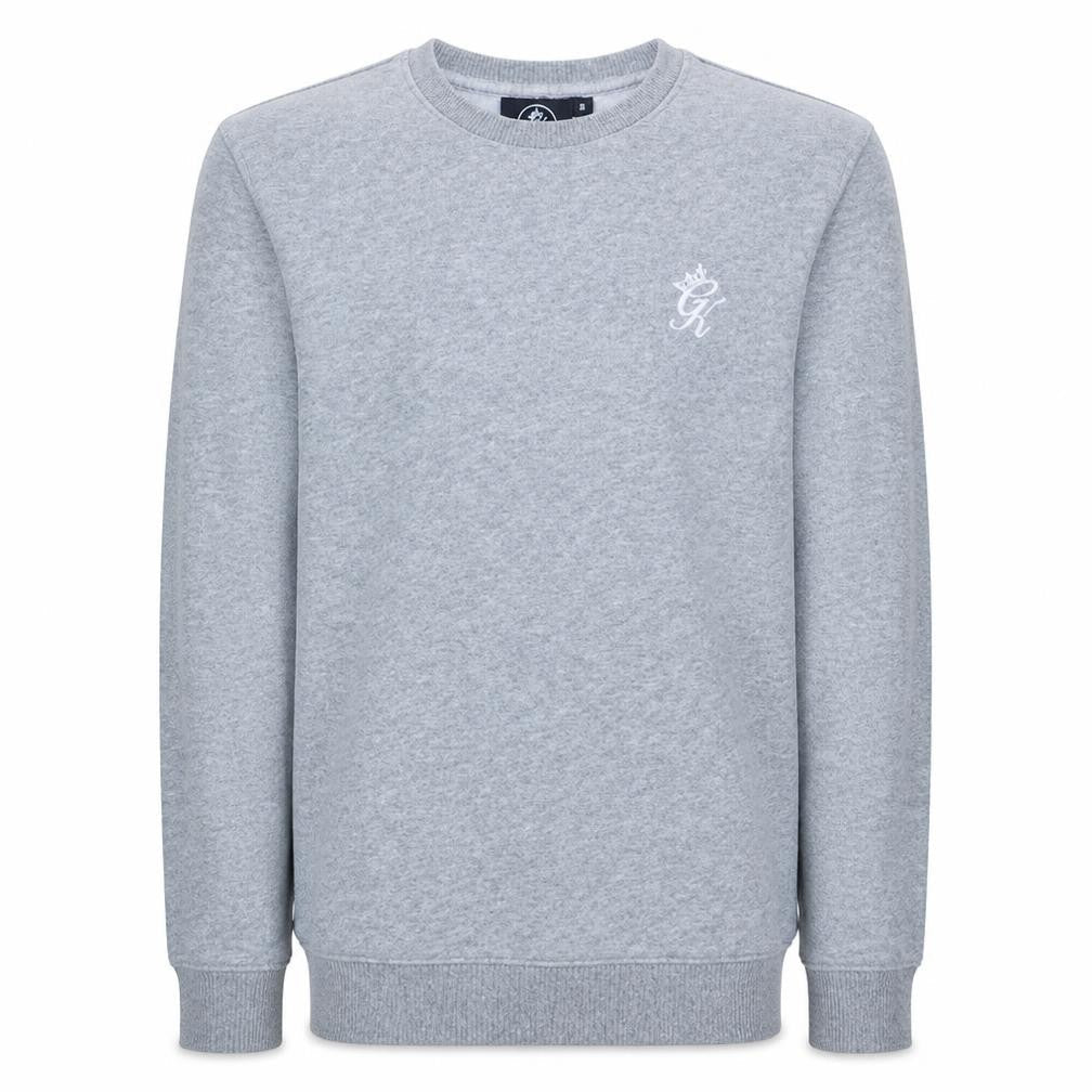 Gym King Men's Grey Crew Neck Pullover Sweatshirt Size S