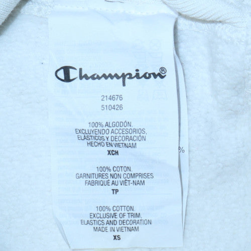 Champion Men White XS Pullover Sweatshirt Reverse Weave