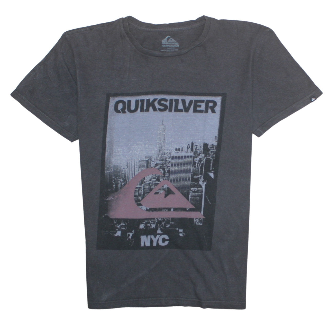 Quiksilver Men's Black NYC Graphic Cotton T-Shirt Size M