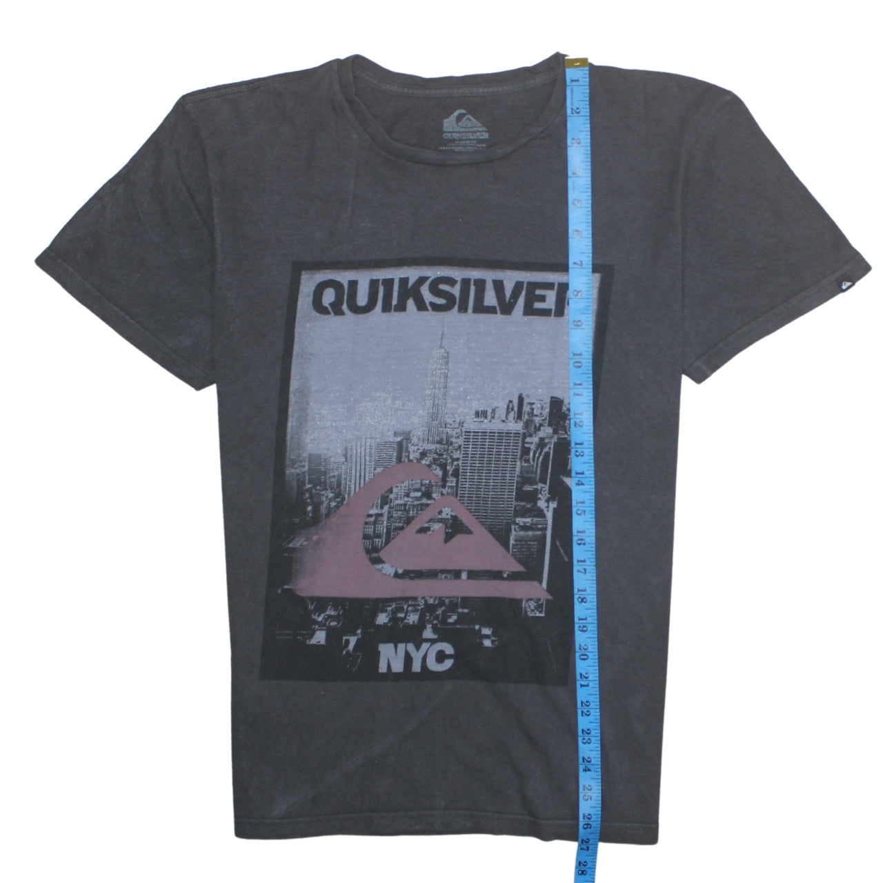 Quiksilver Men's Black NYC Graphic Cotton T-Shirt Size M