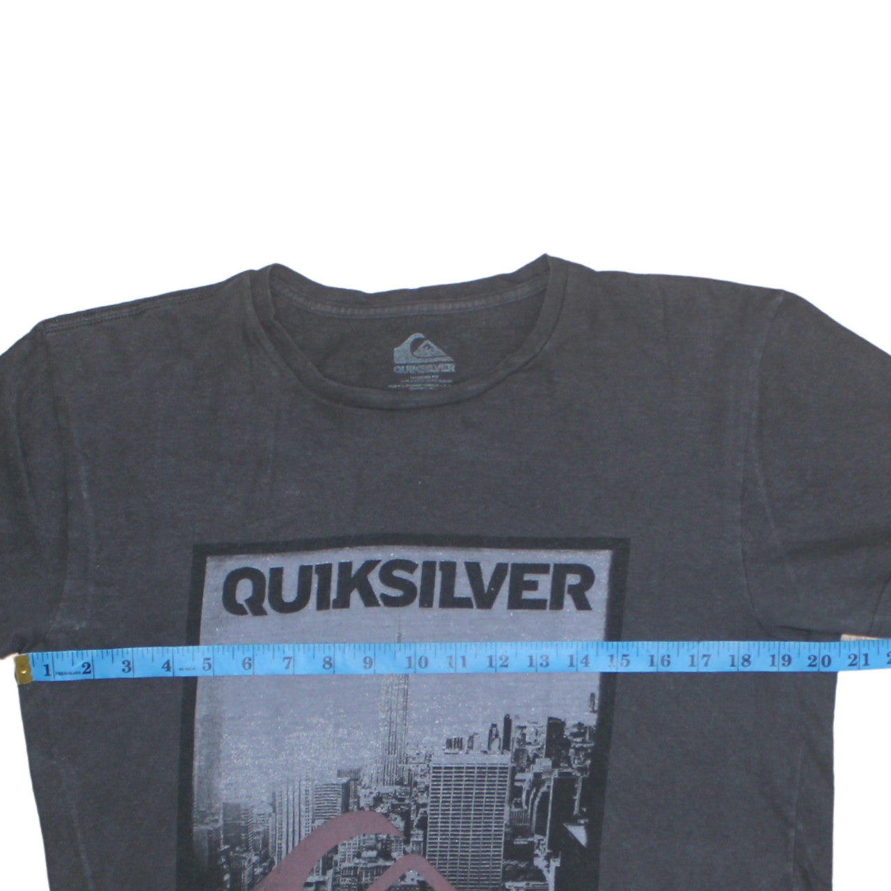 Quiksilver Men's Black NYC Graphic Cotton T-Shirt Size M