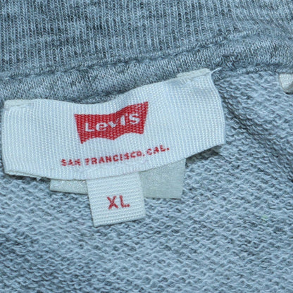 Levi's Men's Grey XL Crew Neck Logo Pullover Sweatshirt