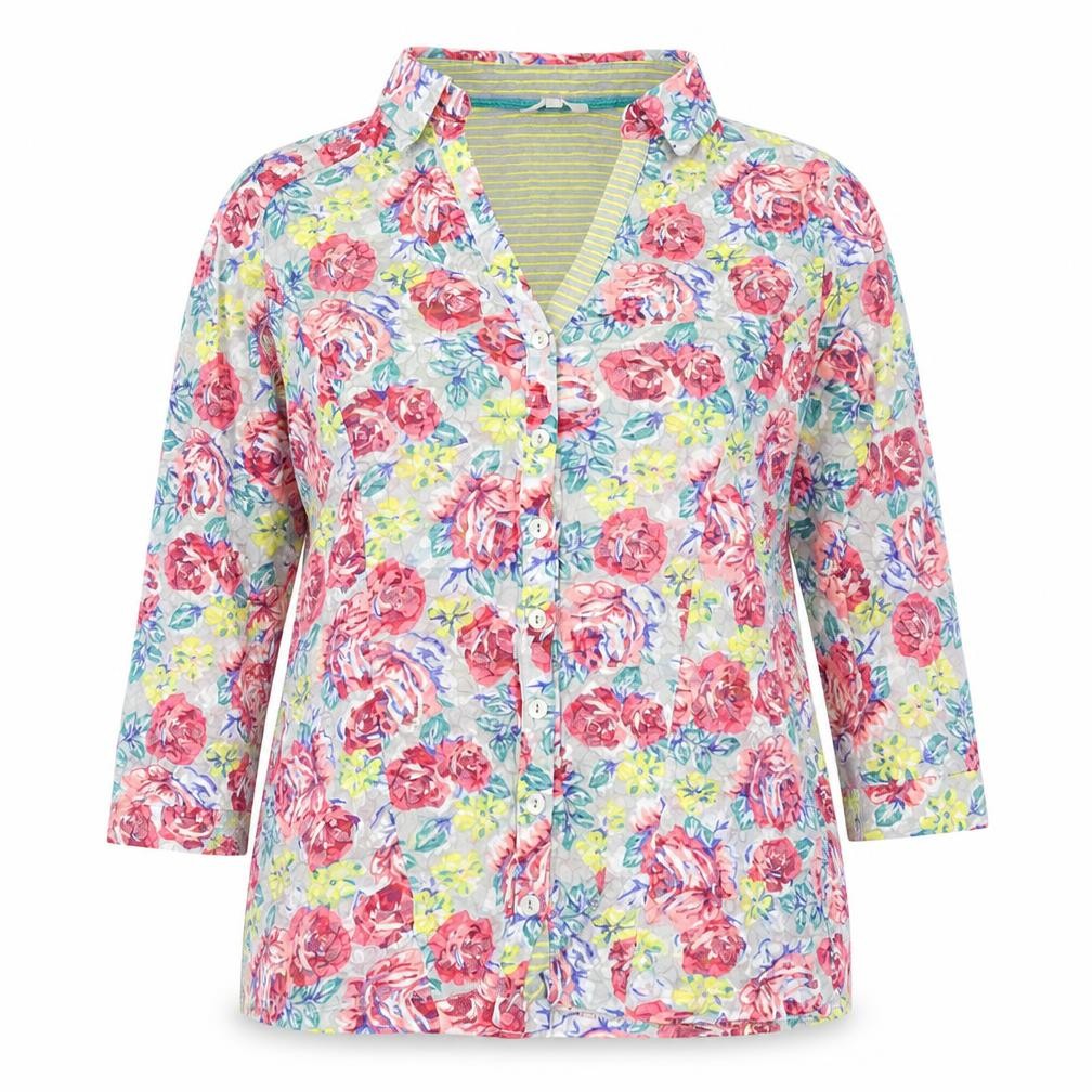 Marks & Spencer Women’s Multicoloured Floral Button-Up Blouse Size 14