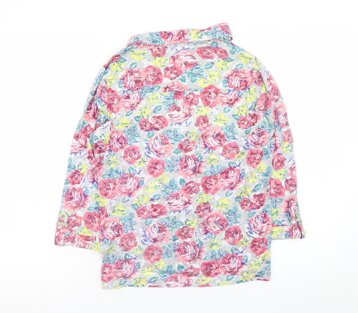 Marks and Spencer Women’s Multicoloured Floral Button-Up Blouse Size 14