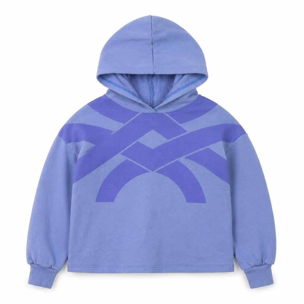 United Colors of Benetton Boys Blue Pullover Hoodie L 8-9 Years Cotton