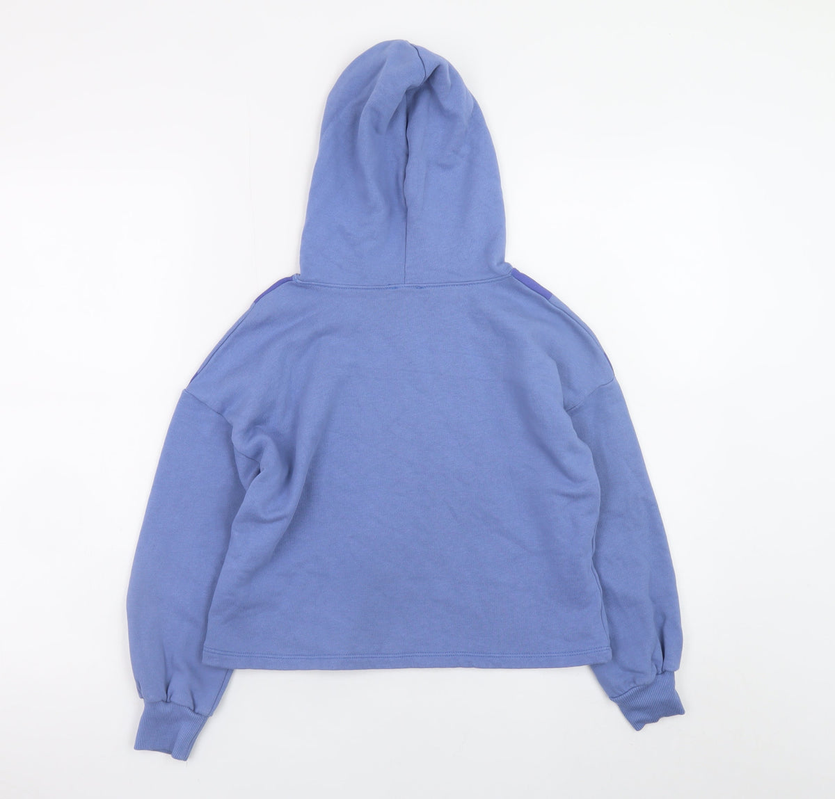 United Colors of Benetton Boys Blue Pullover Hoodie L 8-9 Years Cotton