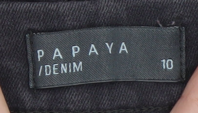 Papaya Women's Grey Skinny Stretch Denim Jeans Size 10