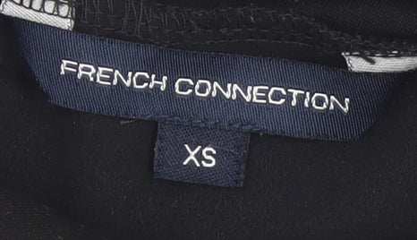 French Connection Women's Black XS Sleeveless Roll Neck Stretch Top