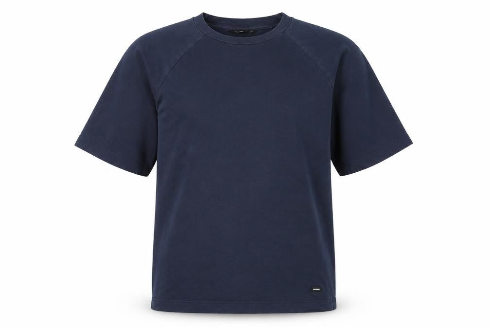 Dr Denim Mens Navy Crew Neck Short Sleeve Supima Cotton T-Shirt Small