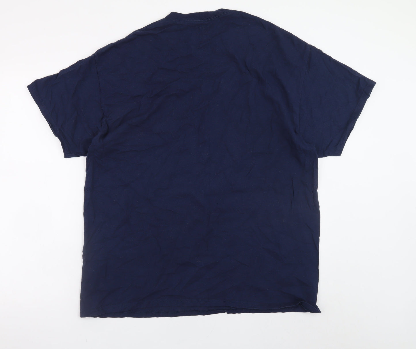 Longsands Men's Navy XL Graphic Raquet Club Cotton T-Shirt