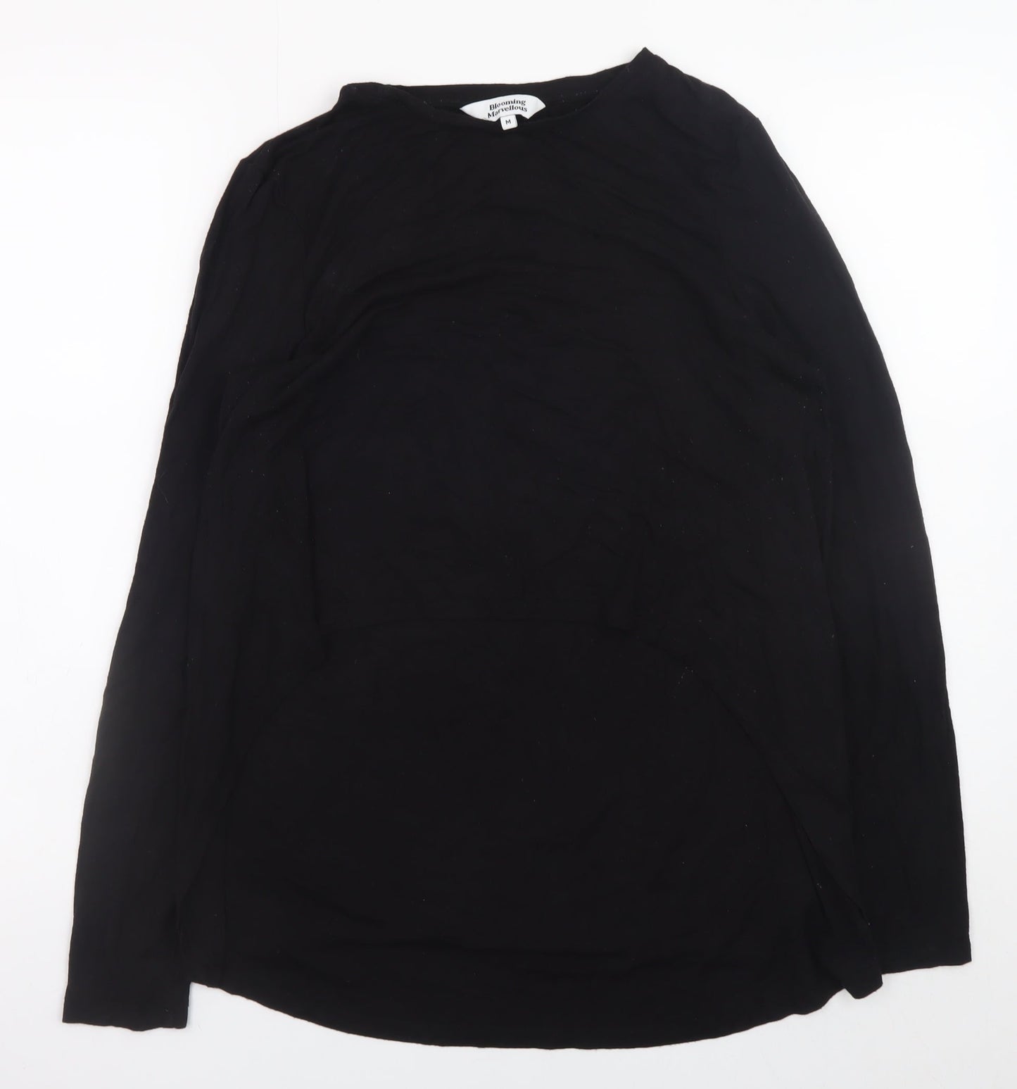 Blooming Marvellous Womens Black Maternity Long Sleeve Cotton Blouse Size 14