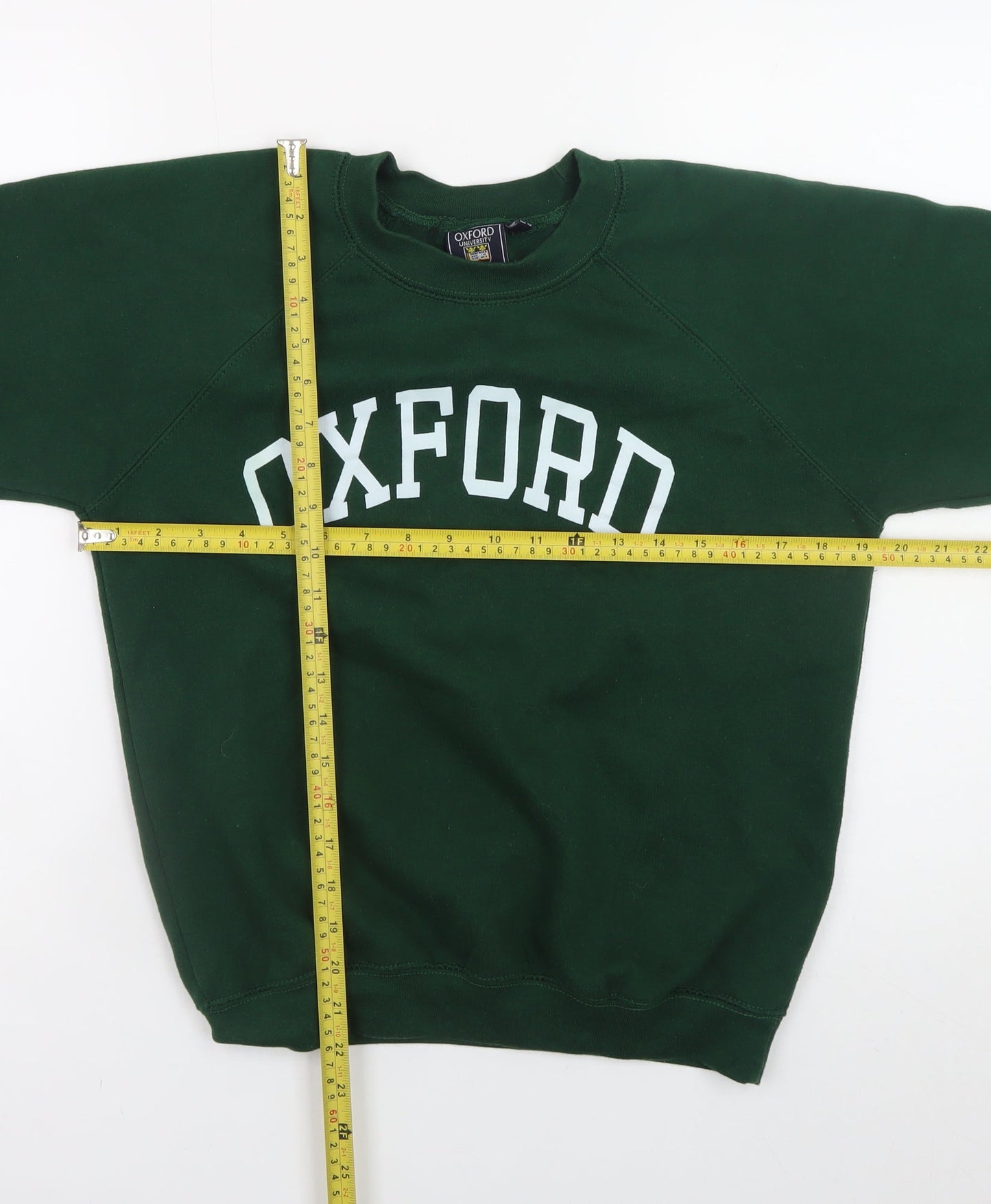 Oxford University Girls Green Pullover Sweatshirt 12-13 Years Fleece Logo