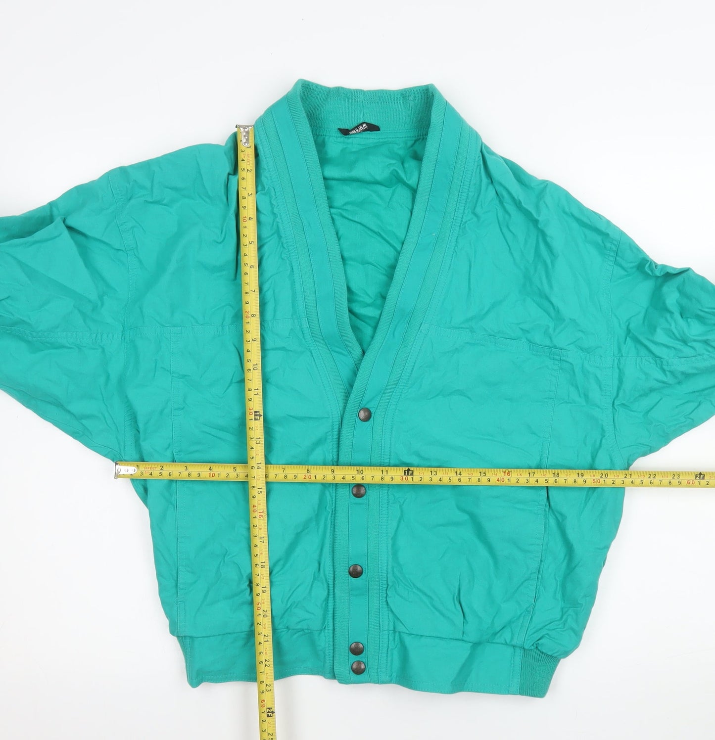 Marks and Spencer Womens Green Cotton Bomber Jacket Size S