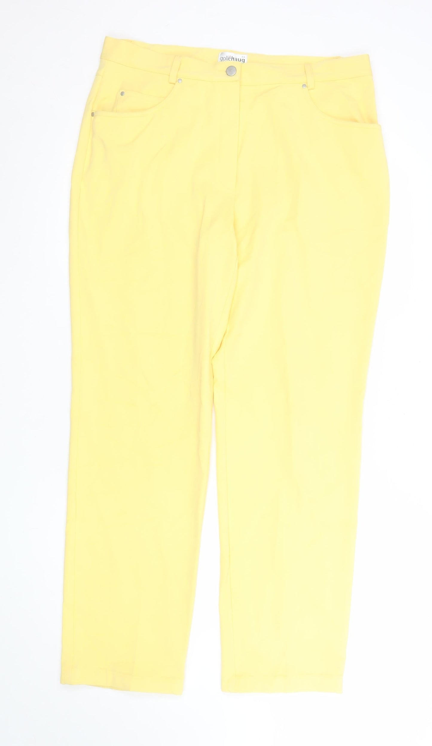 Golléhaug Women’s Yellow Classic Stretch Trousers Size 16