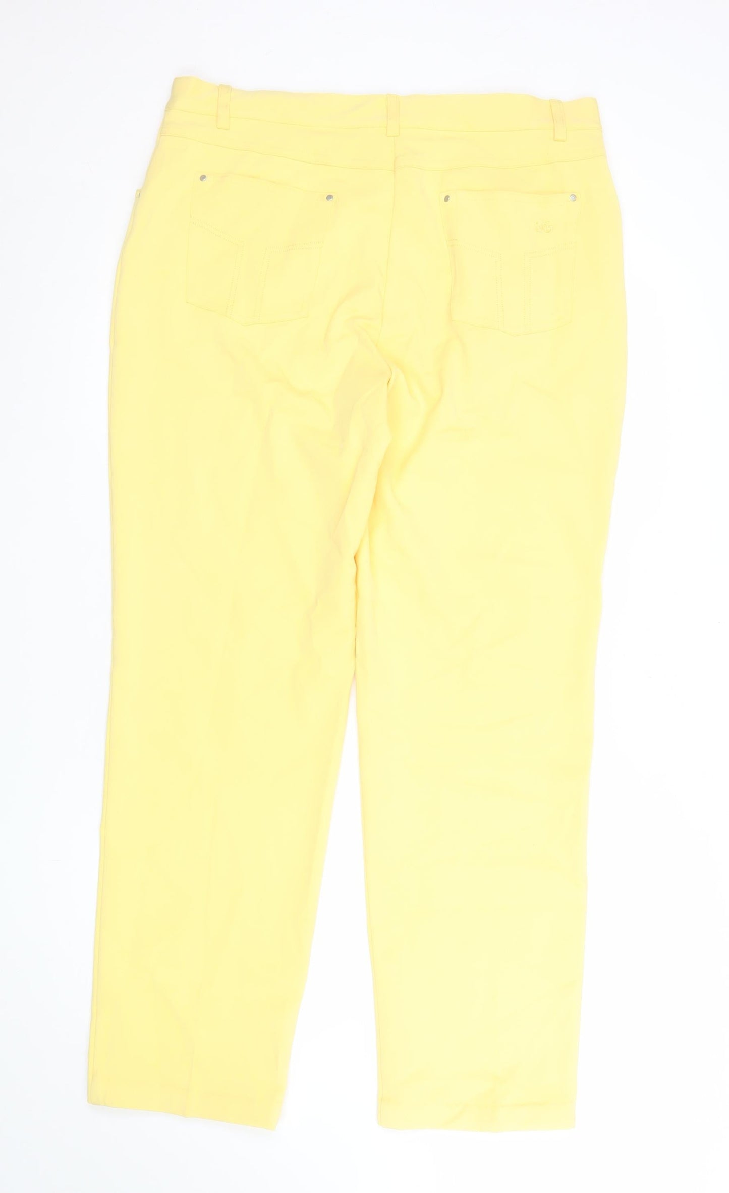 Golléhaug Women’s Yellow Classic Stretch Trousers Size 16