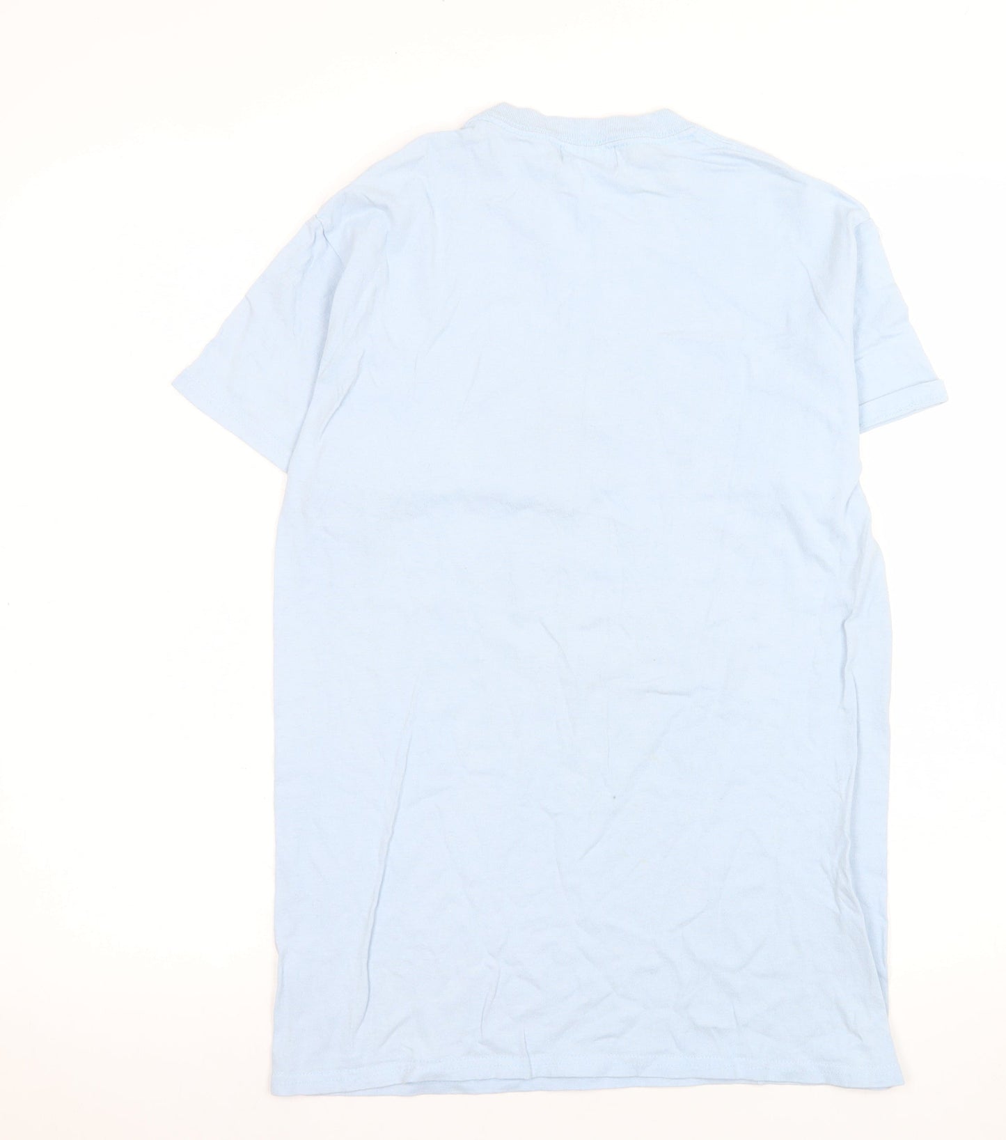 Genki Gear Women Blue Guinea Pig Graphic T-Shirt Size S