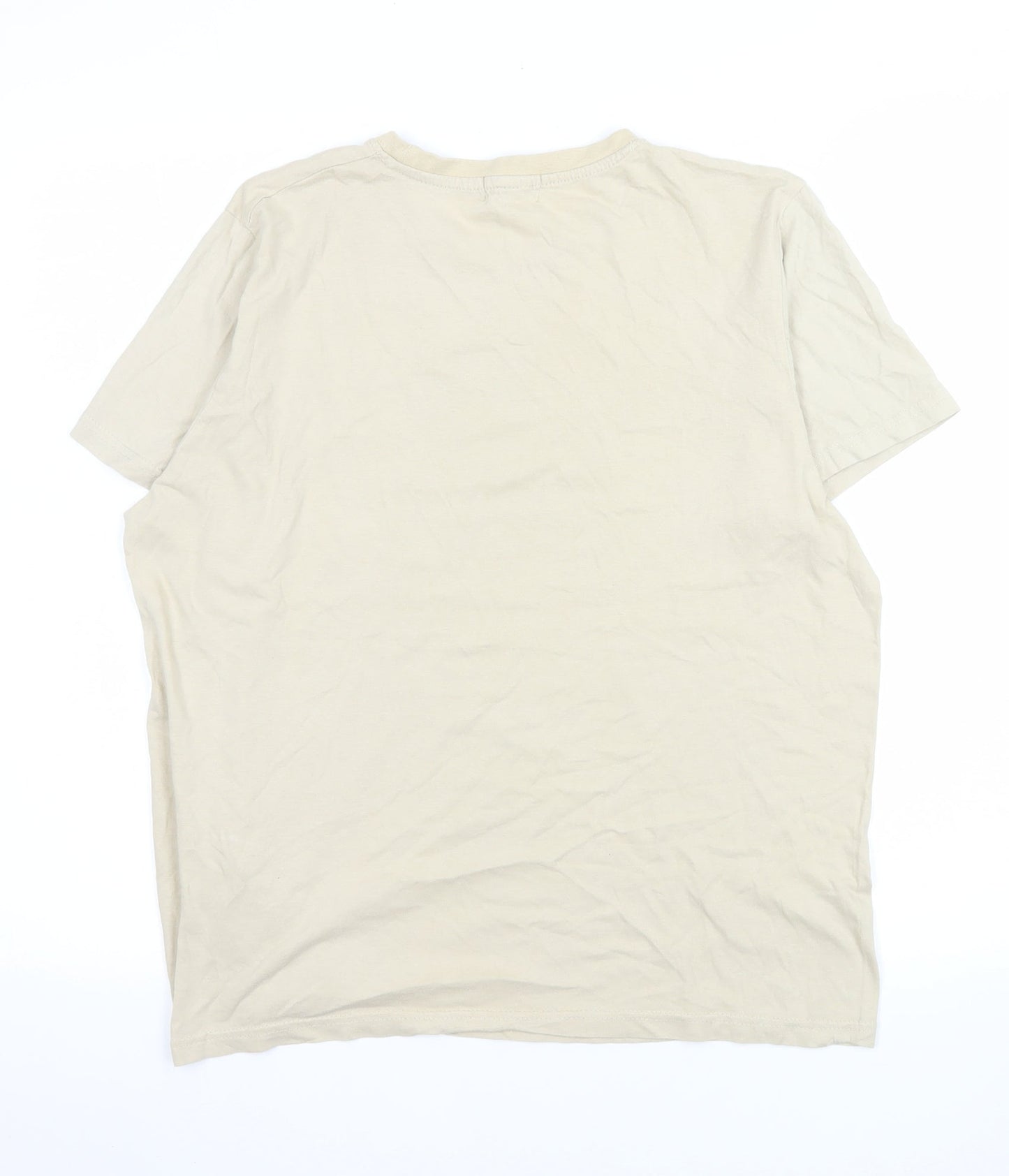 PrettyLittleThing Women's Beige Dragon Graphic T-Shirt Size S
