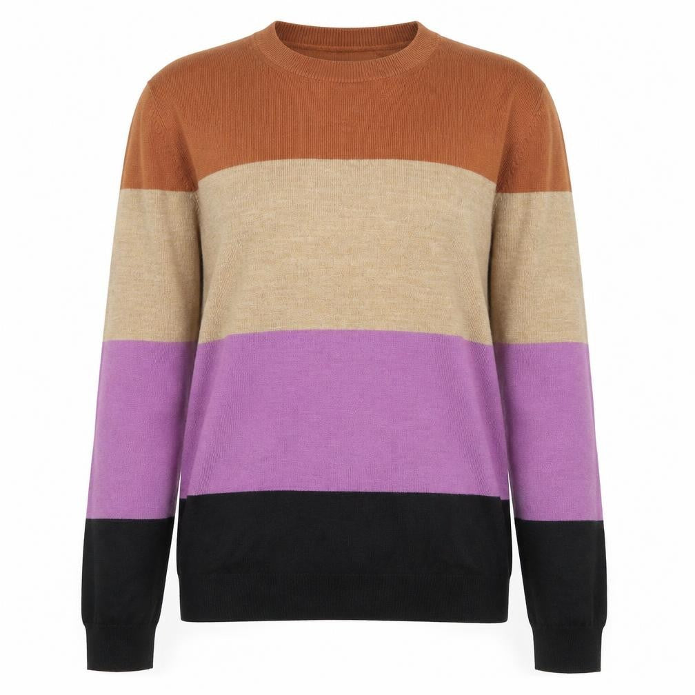 Marks & Spencer Women's Multicoloured Striped Jumper Size 12