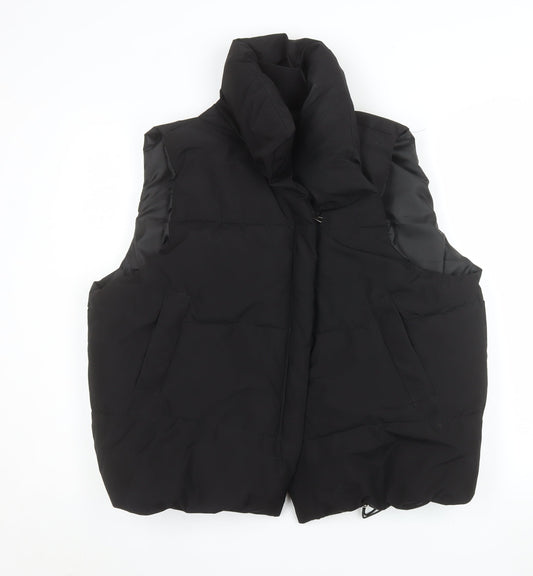 DIANYIGE Womens Black L Puffer Sleeveless Waistcoat